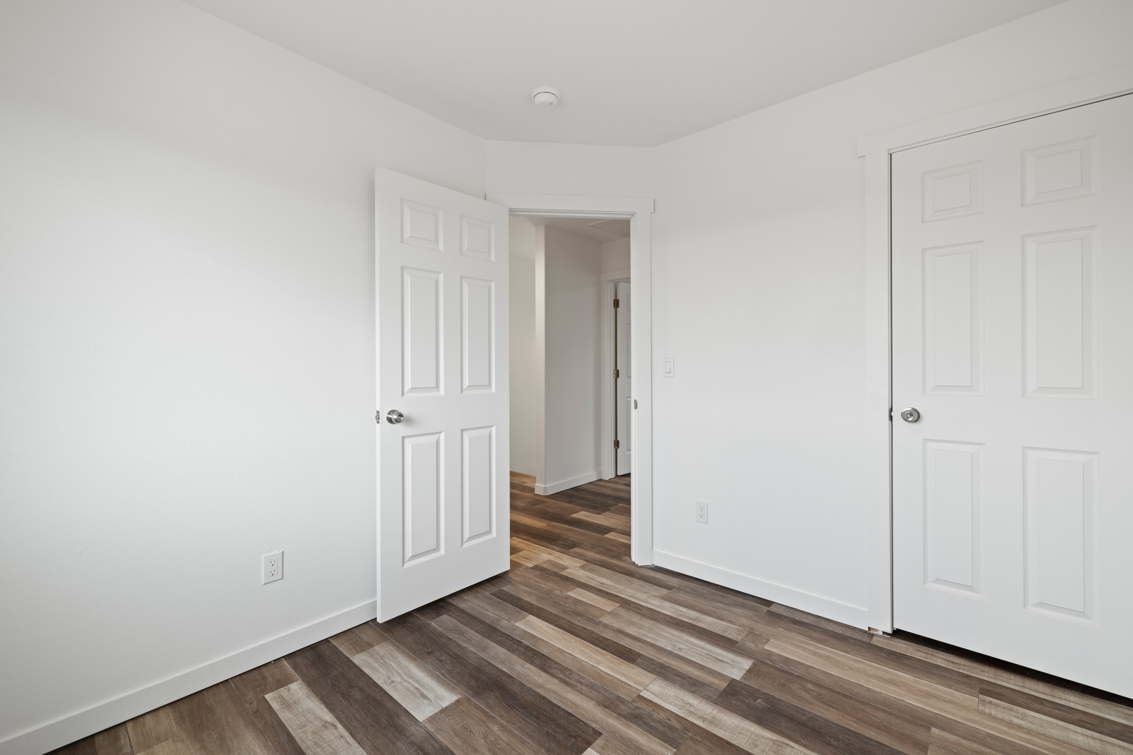 Relocation Guide for Group14 Technologies New Hires — Primary bedroom inside a new-construction Marina Shore Villas townhome
