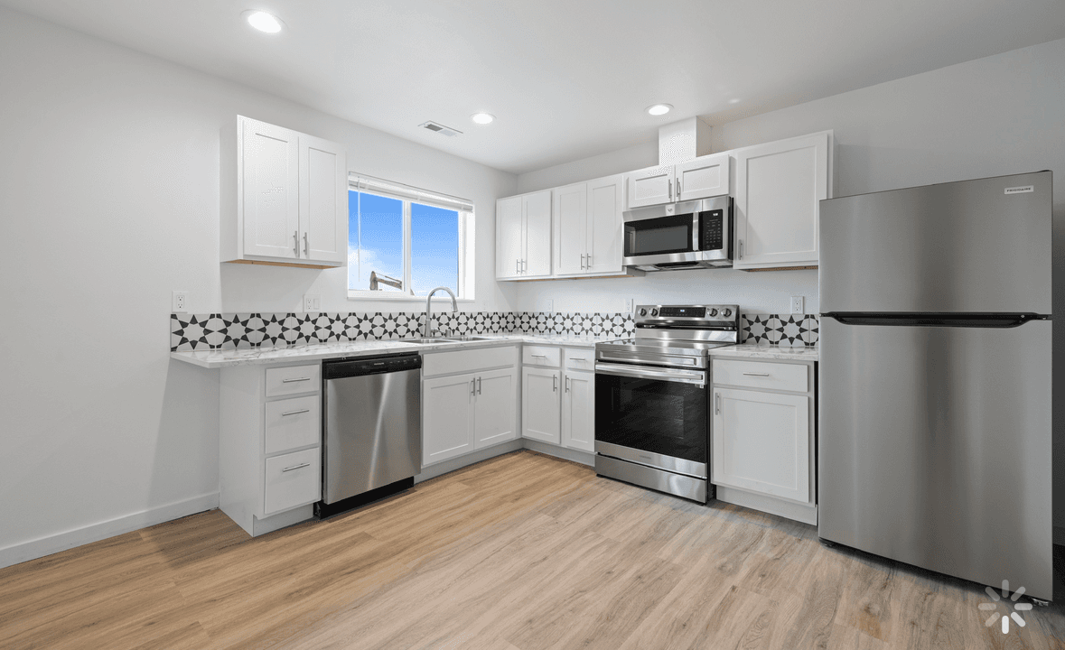 Bedroom of a new-construction Moses Lake townhome at Marina Shore Villas
