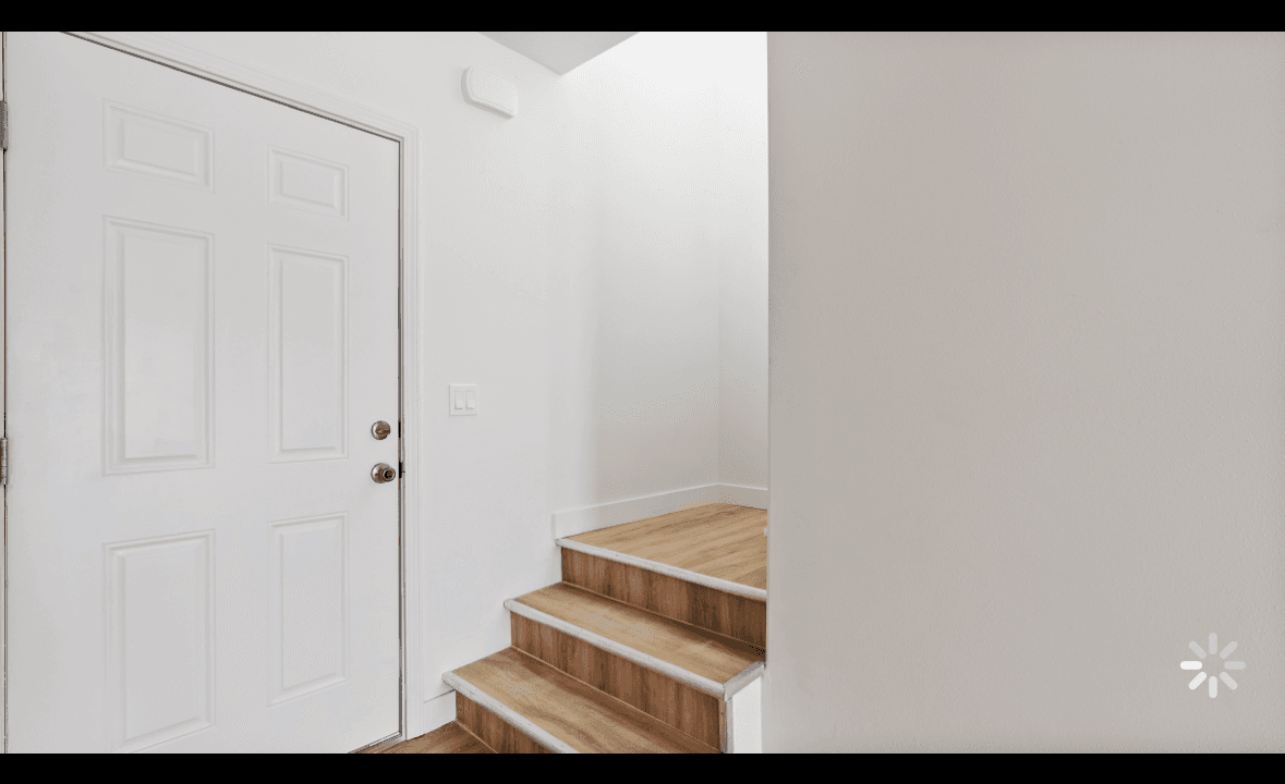 Window casing and trim inside a Marina Shore Villas townhome